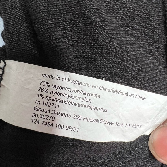 Eloquii Black One Shoulder Long Sleeve Knit Bodycon Midi Dress Plus Size… - Picture 8 of 9